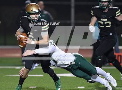 Thumbnail 1 in Tigard @ Jesuit (OSAA 6A Quarterfinal) photogallery.