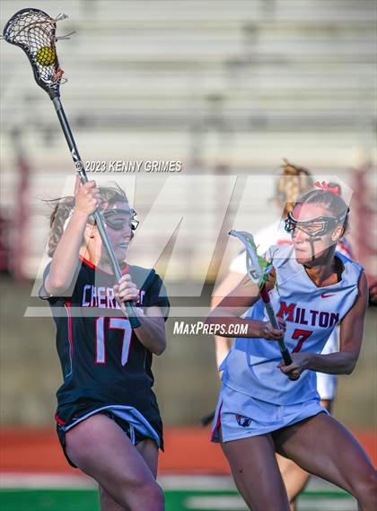 Thumbnail 3 in Cherokee @ Milton (GHSA 7A Quarterfinal) photogallery.