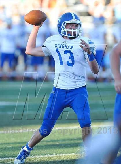 Thumbnail 1 in Bingham @ Valor Christian (CO-UT Border War) photogallery.