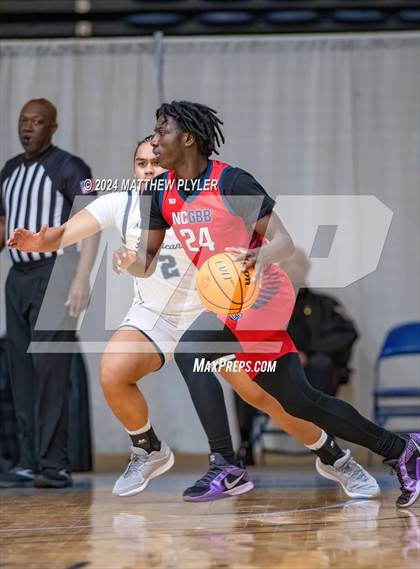 Thumbnail 3 in Cape Fear Academy vs. NC GBB Academy National (Hoops & Dreams Showcase) photogallery.