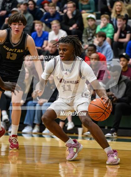 Thumbnail 3 in Capital vs. Centennial (IHSAA 5A District III Round 3) photogallery.
