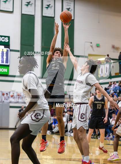 Thumbnail 3 in Capital vs. Centennial (IHSAA 5A District III Round 3) photogallery.