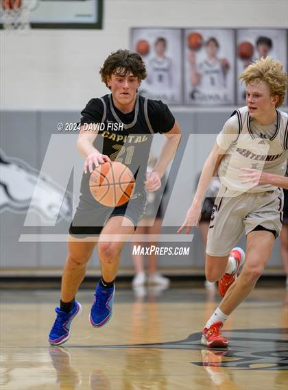 Thumbnail 3 in Capital vs. Centennial (IHSAA 5A District III Round 3) photogallery.