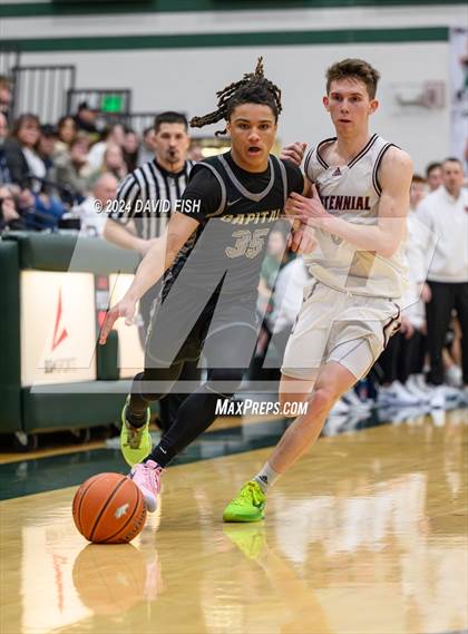 Thumbnail 2 in Capital vs. Centennial (IHSAA 5A District III Round 3) photogallery.