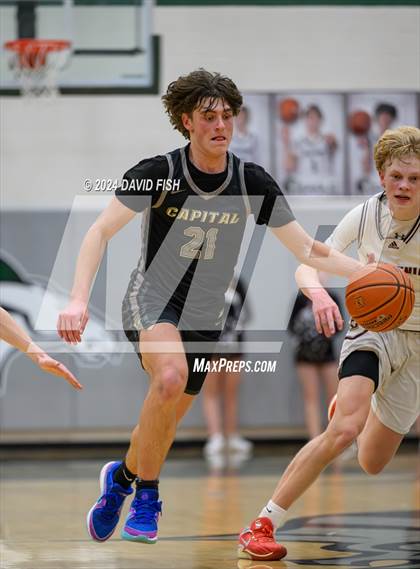 Thumbnail 2 in Capital vs. Centennial (IHSAA 5A District III Round 3) photogallery.