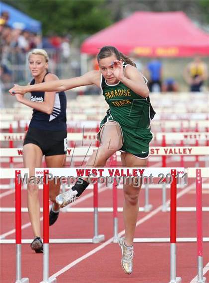 Thumbnail 2 in CIF NS Masters Track & Field Championships (Boys/Girls 110/100 Hurdles) photogallery.