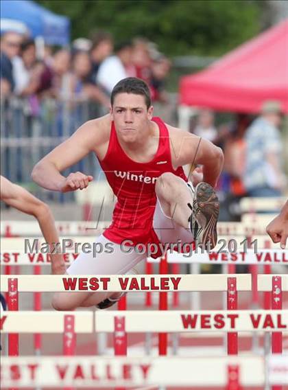 Thumbnail 2 in CIF NS Masters Track & Field Championships (Boys/Girls 110/100 Hurdles) photogallery.