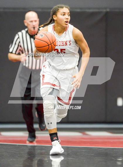 Thumbnail 2 in St. John's vs. Miami Country (Nike Tournament of Champions) photogallery.