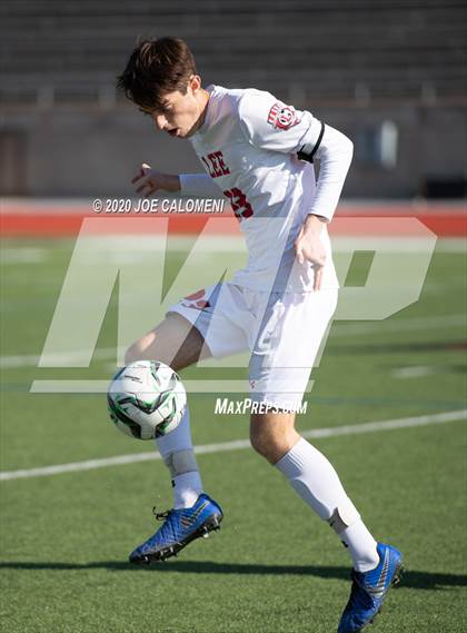 Thumbnail 1 in Lee [Robert E.] vs Bellarmine College Prep (North Texas Elite Showcase) photogallery.