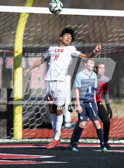 Thumbnail 3 in Lee [Robert E.] vs Bellarmine College Prep (North Texas Elite Showcase) photogallery.