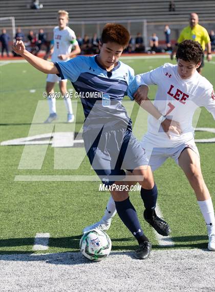 Thumbnail 1 in Lee [Robert E.] vs Bellarmine College Prep (North Texas Elite Showcase) photogallery.