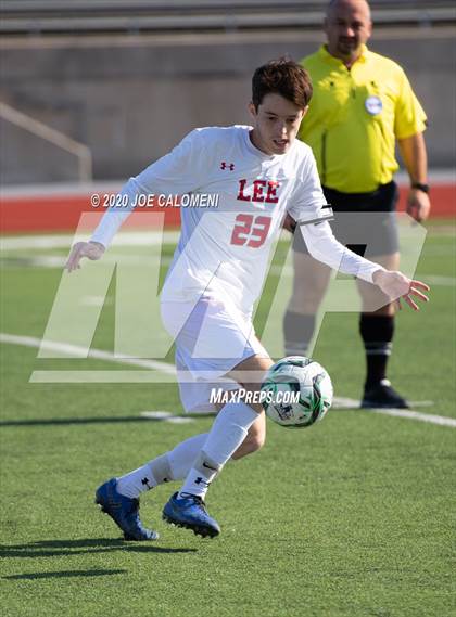 Thumbnail 1 in Lee [Robert E.] vs Bellarmine College Prep (North Texas Elite Showcase) photogallery.