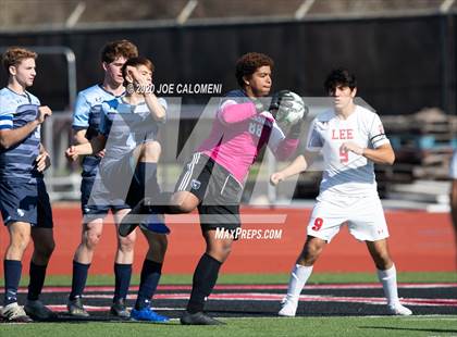 Thumbnail 2 in Lee [Robert E.] vs Bellarmine College Prep (North Texas Elite Showcase) photogallery.