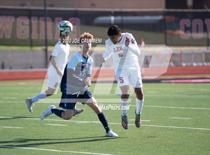 Thumbnail 1 in Lee [Robert E.] vs Bellarmine College Prep (North Texas Elite Showcase) photogallery.