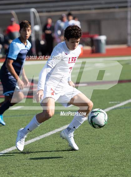 Thumbnail 1 in Lee [Robert E.] vs Bellarmine College Prep (North Texas Elite Showcase) photogallery.