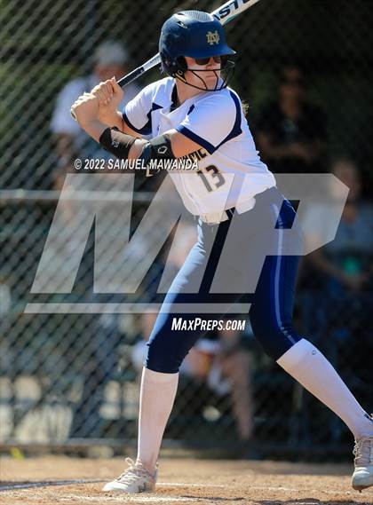 Thumbnail 1 in Long Beach Poly @ Notre Dame (SO) (CIF SS D3 first Round) photogallery.