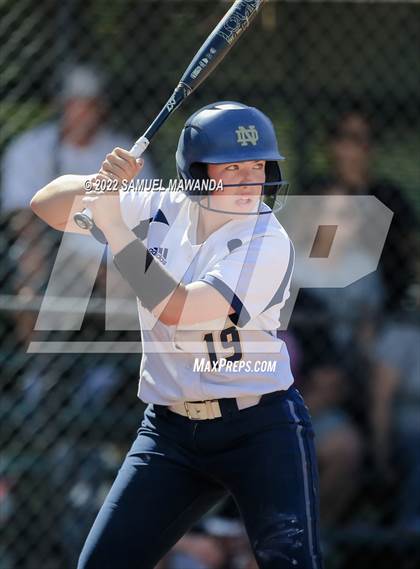 Thumbnail 1 in Long Beach Poly @ Notre Dame (SO) (CIF SS D3 first Round) photogallery.