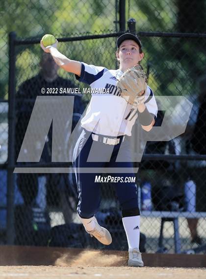 Thumbnail 2 in Long Beach Poly @ Notre Dame (SO) (CIF SS D3 first Round) photogallery.