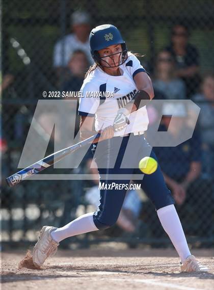 Thumbnail 3 in Long Beach Poly @ Notre Dame (SO) (CIF SS D3 first Round) photogallery.