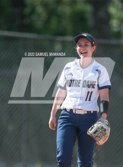 Thumbnail 1 in Long Beach Poly @ Notre Dame (SO) (CIF SS D3 first Round) photogallery.