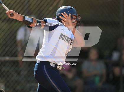 Thumbnail 1 in Long Beach Poly @ Notre Dame (SO) (CIF SS D3 first Round) photogallery.