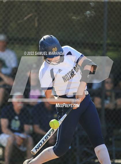 Thumbnail 3 in Long Beach Poly @ Notre Dame (SO) (CIF SS D3 first Round) photogallery.