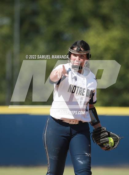 Thumbnail 3 in Long Beach Poly @ Notre Dame (SO) (CIF SS D3 first Round) photogallery.