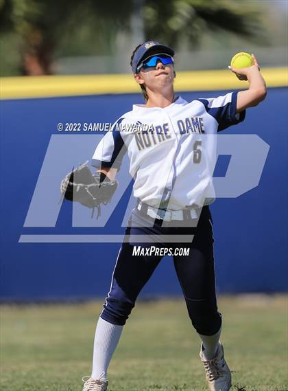 Thumbnail 2 in Long Beach Poly @ Notre Dame (SO) (CIF SS D3 first Round) photogallery.