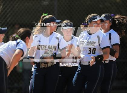 Thumbnail 2 in Long Beach Poly @ Notre Dame (SO) (CIF SS D3 first Round) photogallery.