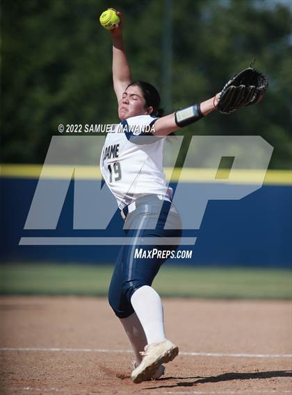 Thumbnail 1 in Long Beach Poly @ Notre Dame (SO) (CIF SS D3 first Round) photogallery.
