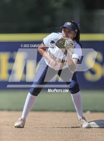 Thumbnail 1 in Long Beach Poly @ Notre Dame (SO) (CIF SS D3 first Round) photogallery.