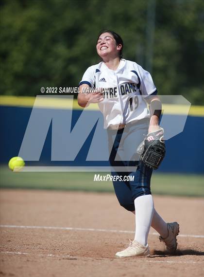Thumbnail 3 in Long Beach Poly @ Notre Dame (SO) (CIF SS D3 first Round) photogallery.