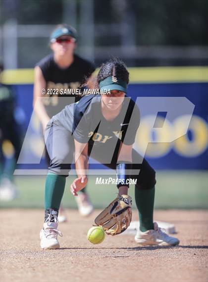 Thumbnail 3 in Long Beach Poly @ Notre Dame (SO) (CIF SS D3 first Round) photogallery.