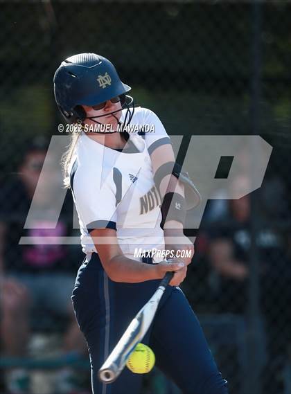 Thumbnail 2 in Long Beach Poly @ Notre Dame (SO) (CIF SS D3 first Round) photogallery.