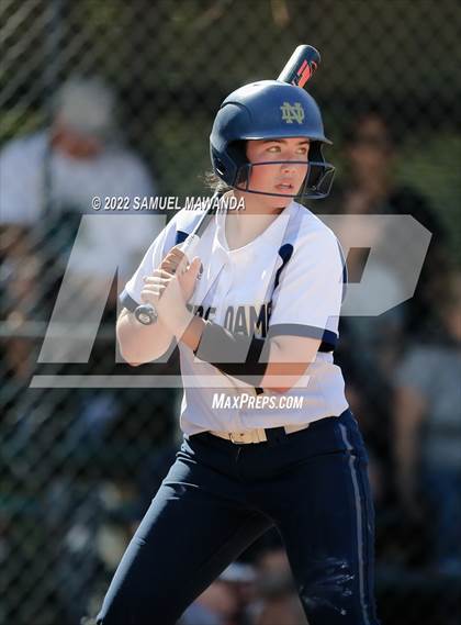 Thumbnail 3 in Long Beach Poly @ Notre Dame (SO) (CIF SS D3 first Round) photogallery.