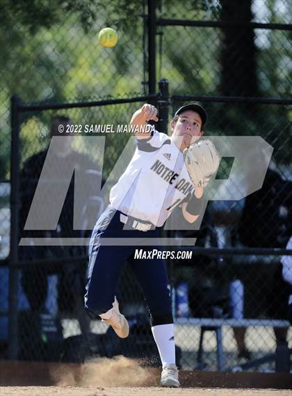 Thumbnail 3 in Long Beach Poly @ Notre Dame (SO) (CIF SS D3 first Round) photogallery.