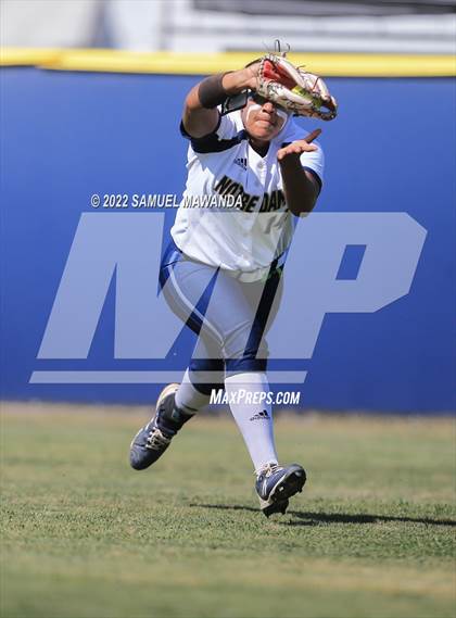 Thumbnail 2 in Long Beach Poly @ Notre Dame (SO) (CIF SS D3 first Round) photogallery.