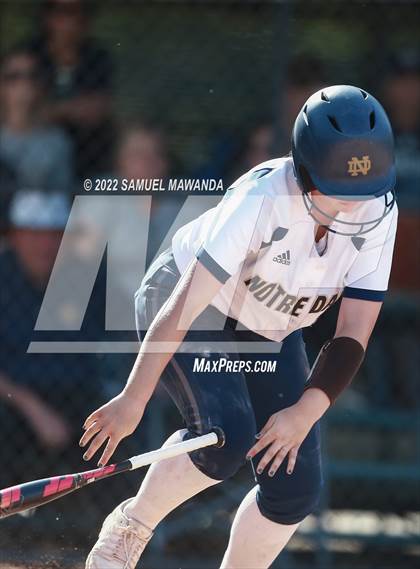Thumbnail 3 in Long Beach Poly @ Notre Dame (SO) (CIF SS D3 first Round) photogallery.