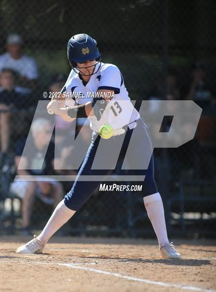 Thumbnail 1 in Long Beach Poly @ Notre Dame (SO) (CIF SS D3 first Round) photogallery.
