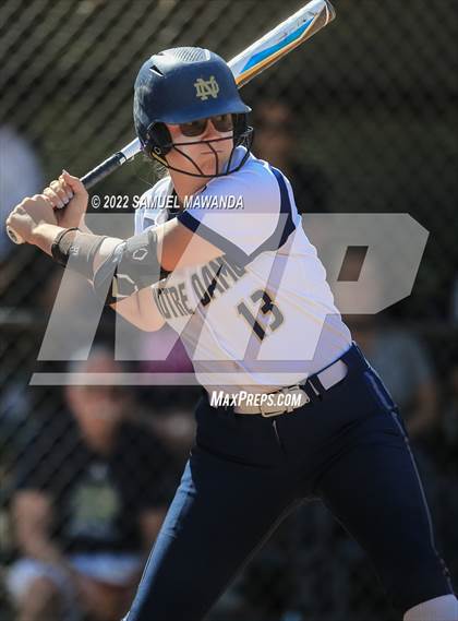 Thumbnail 1 in Long Beach Poly @ Notre Dame (SO) (CIF SS D3 first Round) photogallery.