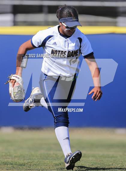 Thumbnail 2 in Long Beach Poly @ Notre Dame (SO) (CIF SS D3 first Round) photogallery.