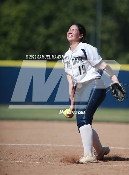 Thumbnail 2 in Long Beach Poly @ Notre Dame (SO) (CIF SS D3 first Round) photogallery.