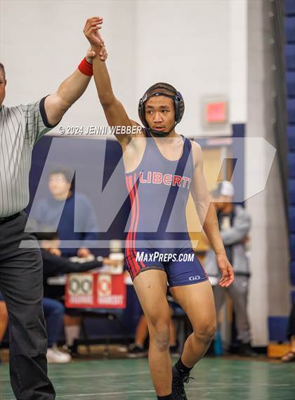 Thumbnail 2 in Legacy vs. The Meadows School (Spring Valley Duals Final Round 1) photogallery.