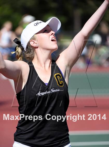 Thumbnail 3 in CHSAA 5A Girls Tennis Championships photogallery.