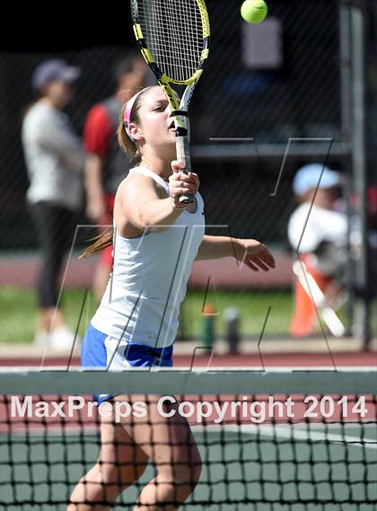 Thumbnail 3 in CHSAA 5A Girls Tennis Championships photogallery.