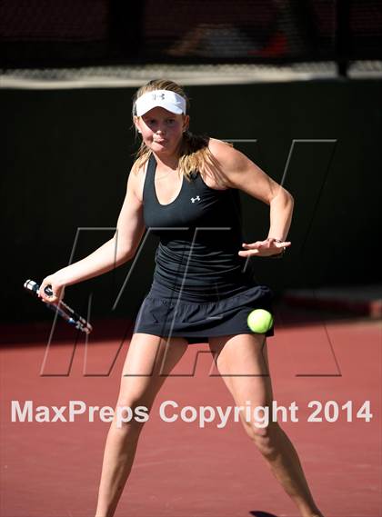 Thumbnail 2 in CHSAA 5A Girls Tennis Championships photogallery.