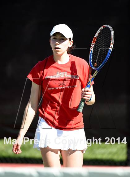 Thumbnail 3 in CHSAA 5A Girls Tennis Championships photogallery.