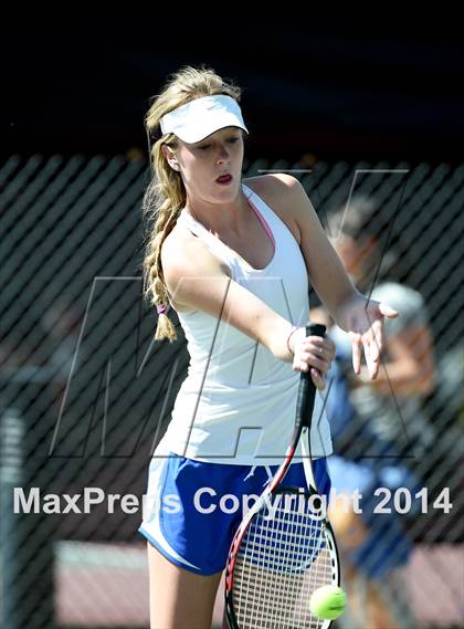 Thumbnail 1 in CHSAA 5A Girls Tennis Championships photogallery.