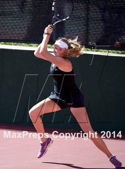 Thumbnail 2 in CHSAA 5A Girls Tennis Championships photogallery.
