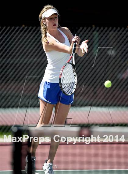 Thumbnail 2 in CHSAA 5A Girls Tennis Championships photogallery.